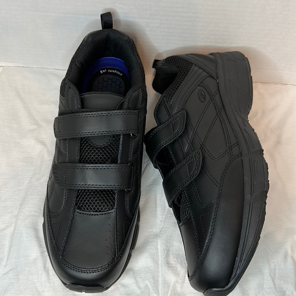 Dr. Scholl’s Men Leather Black strap-up Size 12